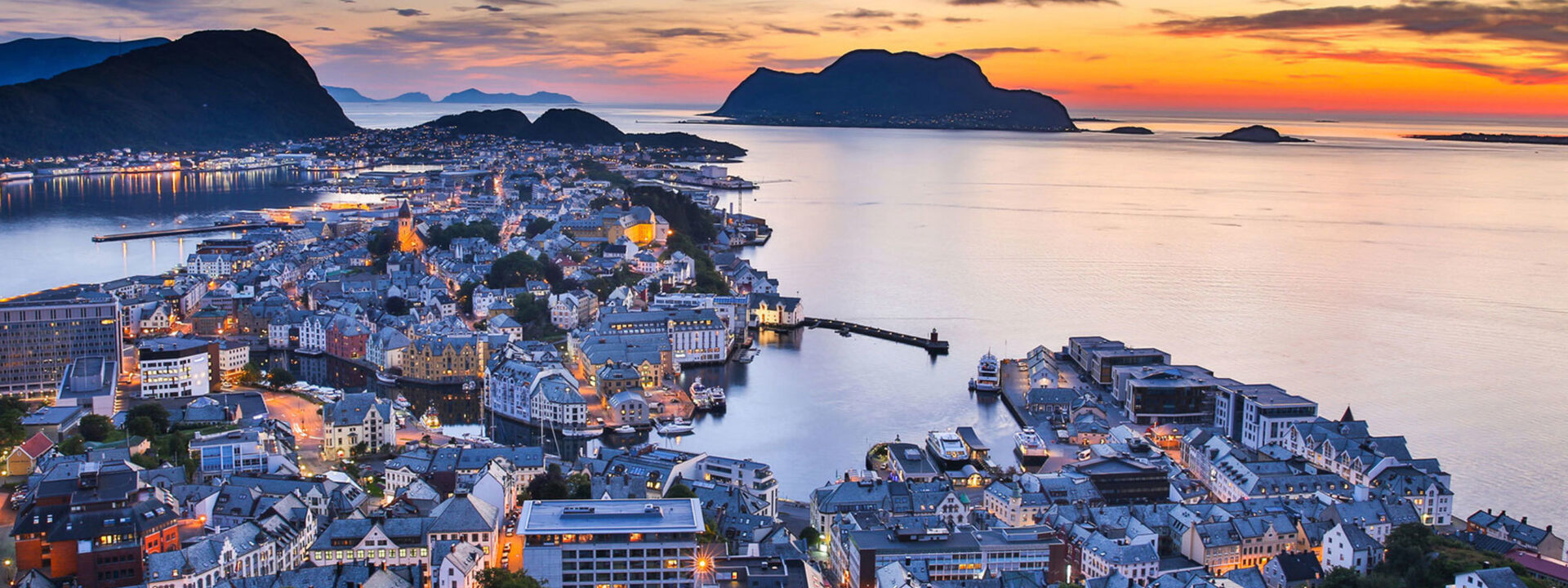 Ålesund solnedgang